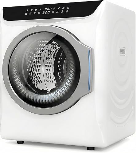 Auertech Secadoras portátiles de 2.8 pies cúbicos para lavandería, secadora de ropa compacta con bañera de acero inoxidable y secadora de botas,