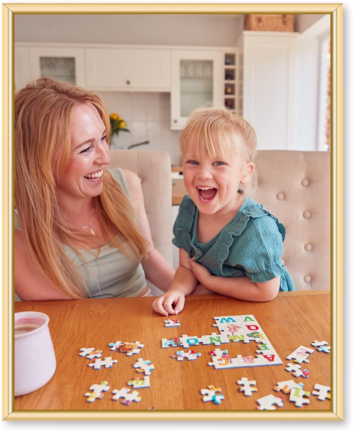 euwazram 24x30 Frame Single Frame, Brushed Gold 24 x 30