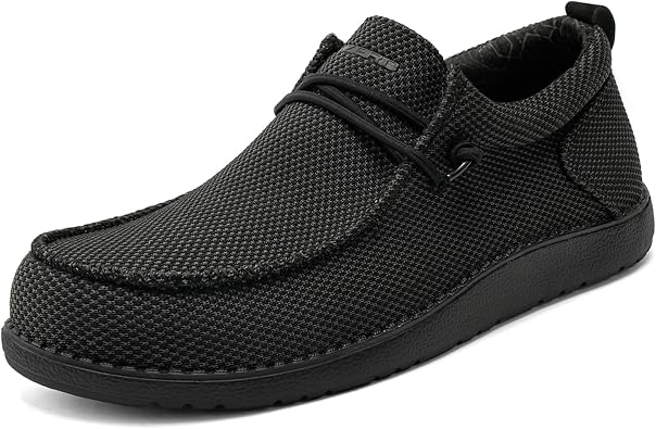 1TAZERO Mens Wide Slip On Shoes Casual Loafers Arch Support Comfort