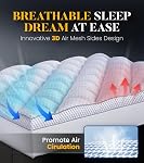 3 Inch Ultra-Fluffy Memory Foam Mattress Topper Full for Back Pain, Extra Soft Pillow Top Full Mattress Topper with 4X Support, Mattress Pad with Breathable Air Mesh Sides, 6-21'' Deep Pocket