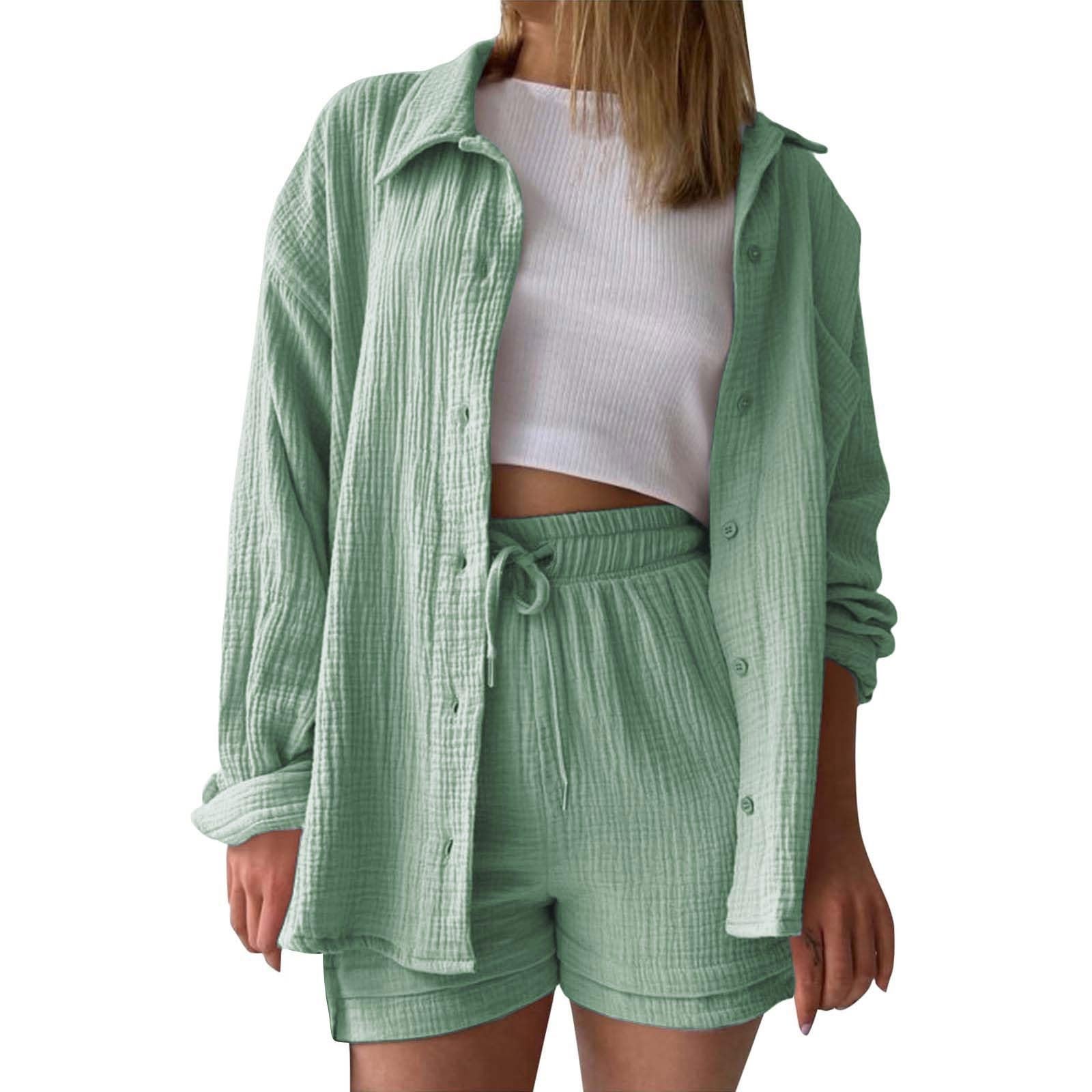 Conjunto informal de camisa plisada en talla grande para vestir cómoda y sofisticada 5