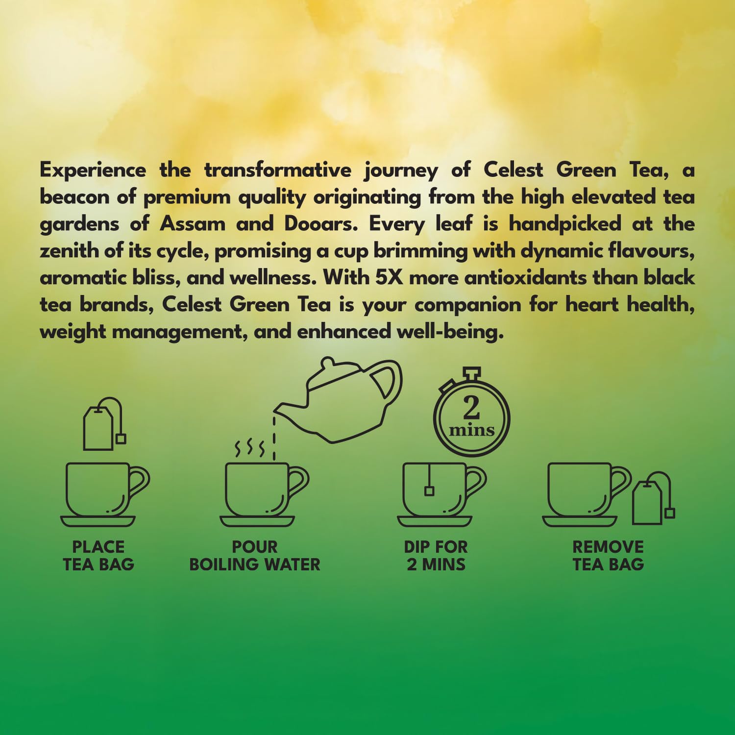 Buy Now Celest Green Tea | Green Tea For Weight Loss | Lemon &Amp; Honey...