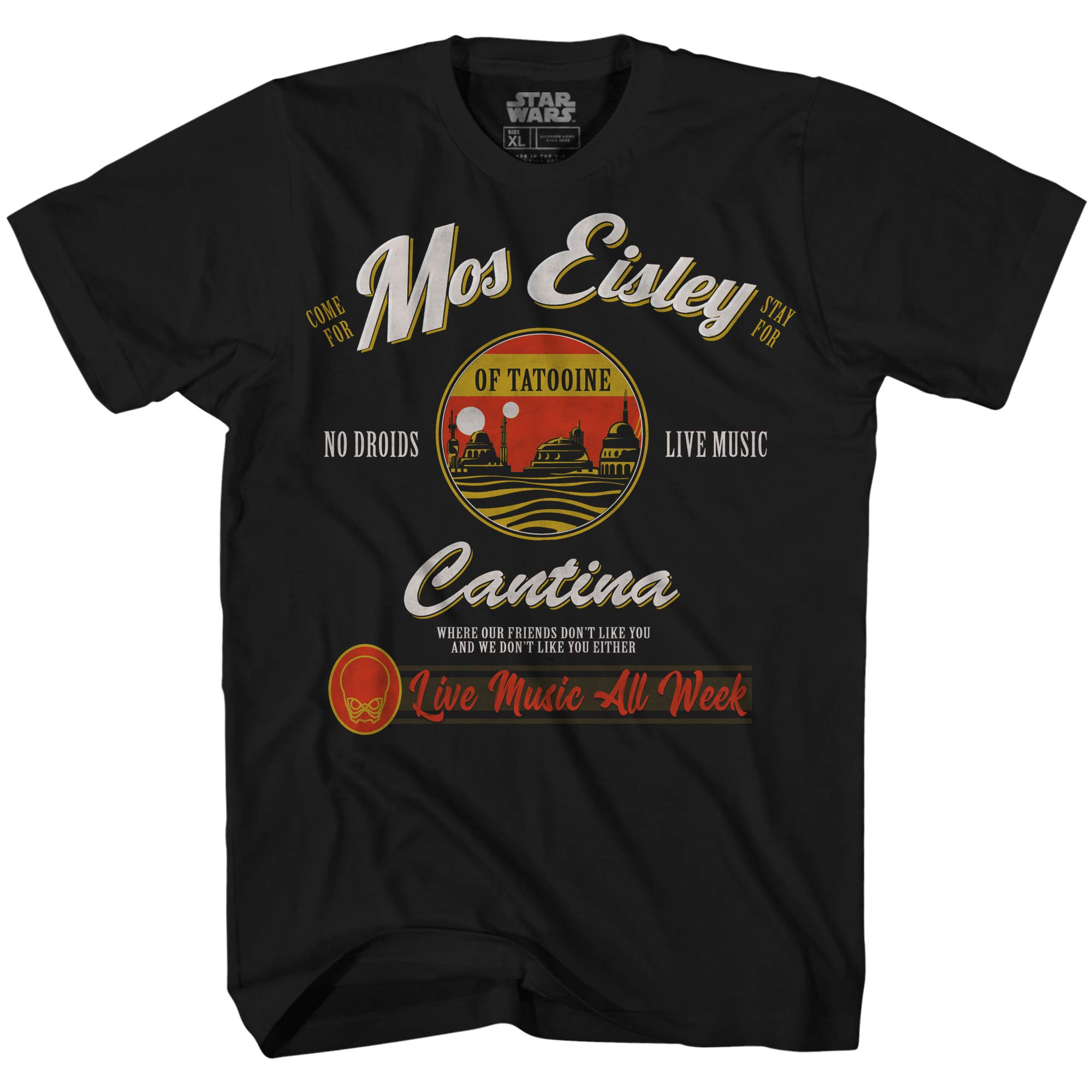 Star WarsMos Eisley Cantina Tatooine Men's Adult Graphic Tee T-Shirt