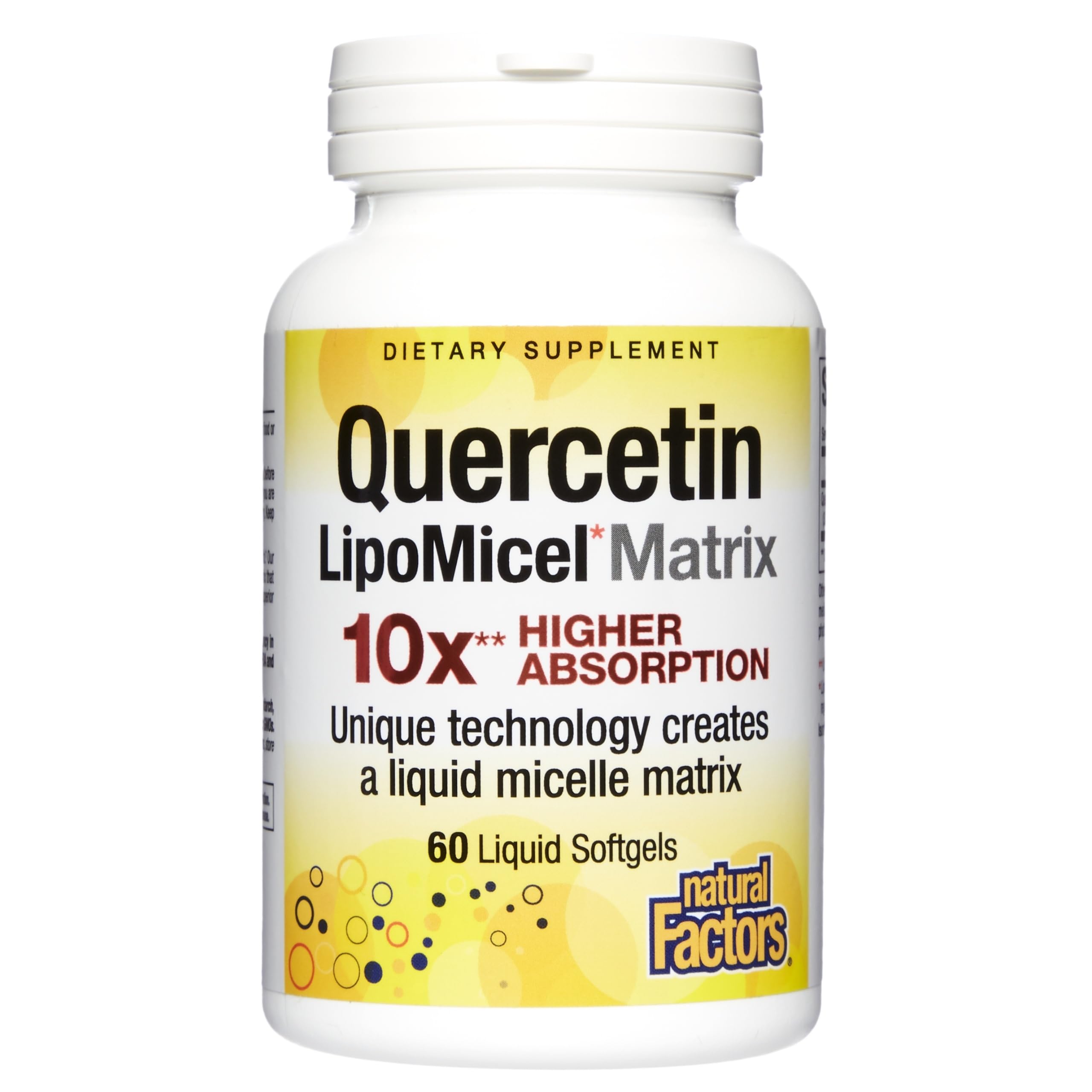 Natural Factors, Quercetin LipoMicel Matrix, 60 Liquid Softgels