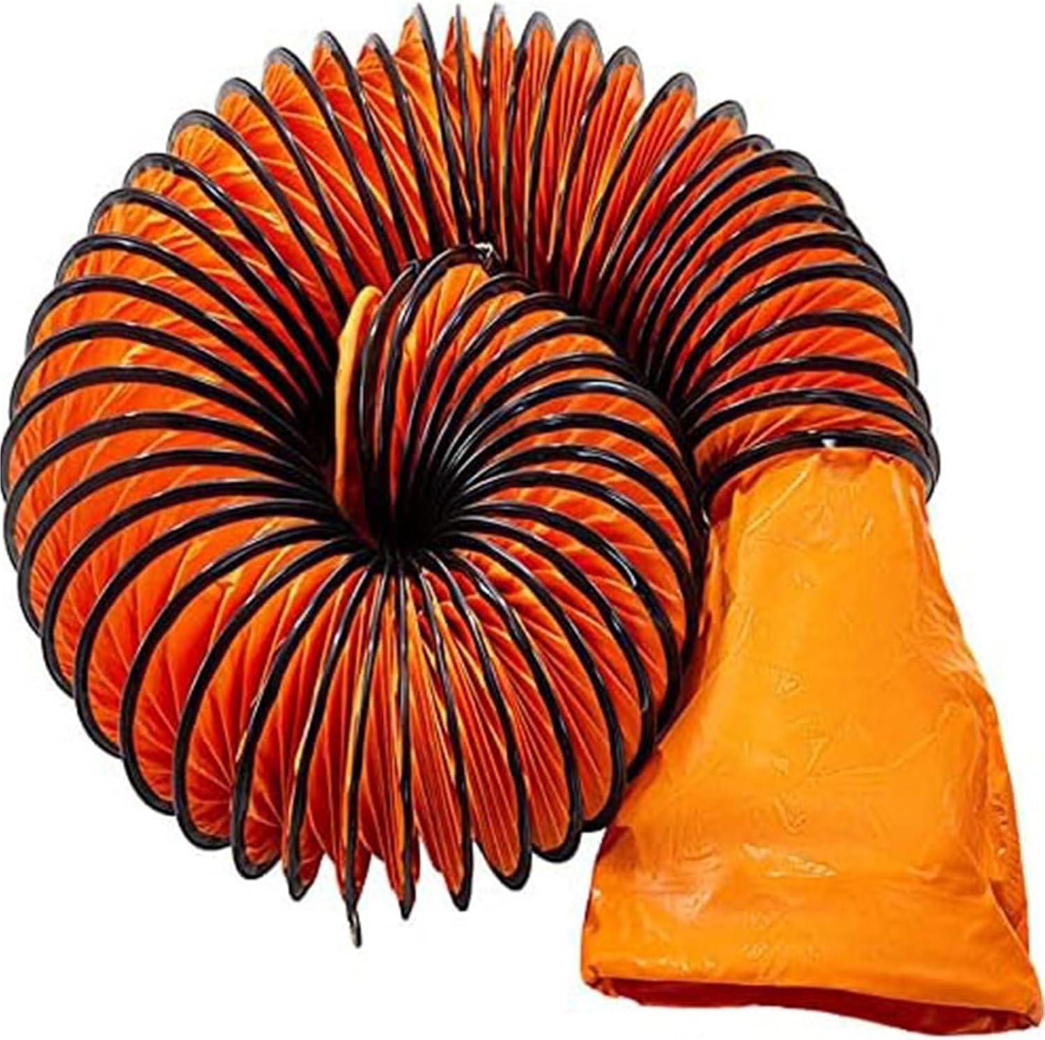 Exhaust Fan Ducting Hose, PVC, Flexible Duct Hose with Adjustable Rope D Hook, Folding exhaust duct, Easy Storage, for Ventilation, Drying, Cooling Applications(10ft,Diameter - 250 mm)