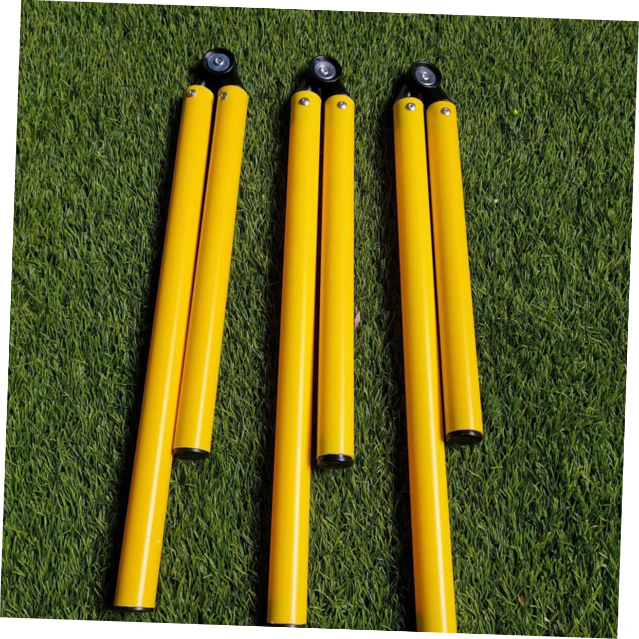 TOYANDONA 4 Piezas Entrenamiento Fútbol Baloncesto Postes Plegables Flexibles Marcadores Deportivos para Exterior Herramienta Práctica para Agilidad y Habilidades