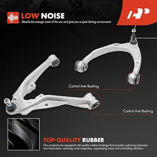 Miniatura 6 de A-Premium Juego de 8 piezas de suspensión delantera, brazo de control superior inferior, barra estabilizadora, extremo de barra de acoplamiento