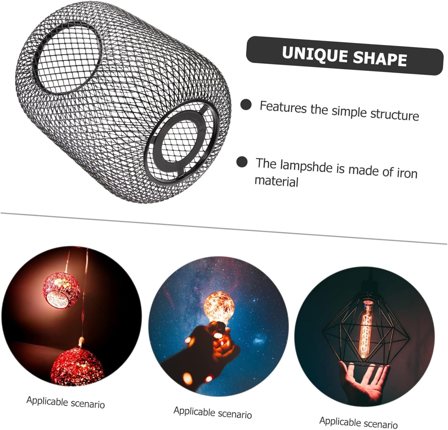 Gadpiparty 2pcs Ceiling Light Shade Replacement Lamp Shade Farmhouse for Bedroom Decor