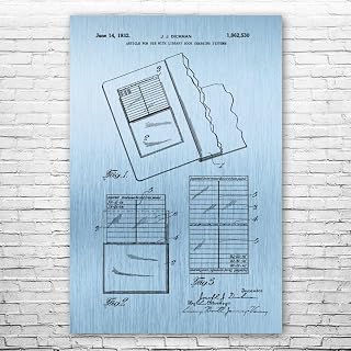 Check Out Card Patent Print Poster (5x7) Librarian Gifts, Classroom Decor, Retirement Gifts, Book Decor, Library Wall Art, Teacher Gifts