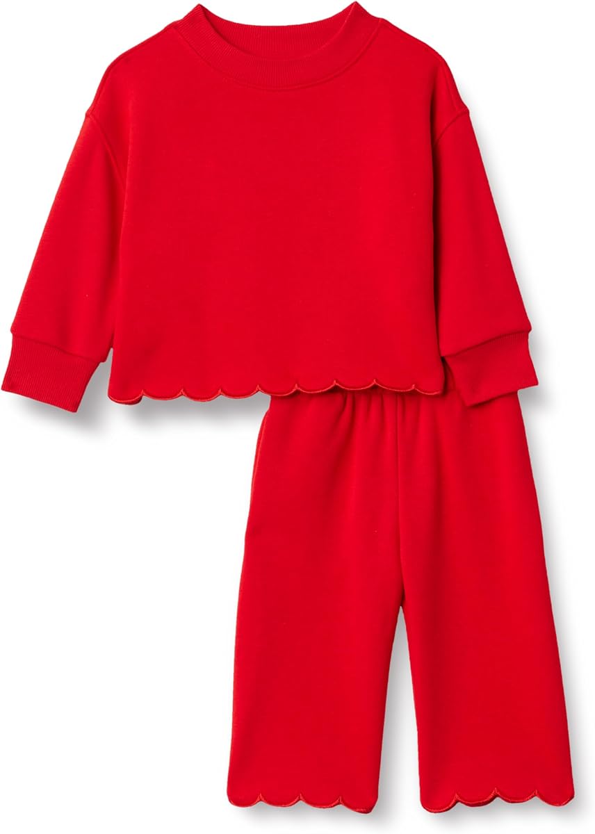 conjunto de sudadera, pantalón y top de terry francés para niñas y niños pequeños de Sofia Grainge