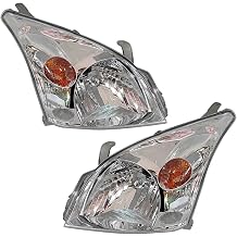 1 Pair Car Headlights Compatible With Toyota Prado RZJ120 FJ120 LC120 2003-2008 Automobile Headlamp 81170-6A051 81130-6A221