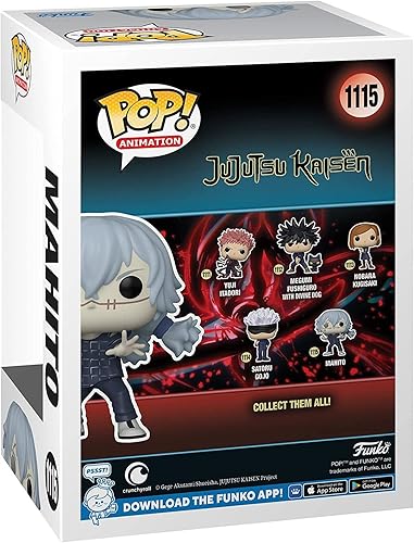 Miniatura 4 de POP Jujutsu Kaisen - Figura de vinilo de Mahito Funko (con funda protectora de caja compatible), multicolor, 3.75 pulgadas