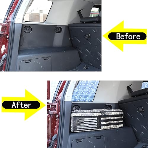 Miniatura 2 de Organizador de maletero de automóvil compatible con Toyota FJ Cruiser 2007-2021, organizador de bolsas de automóvil, caja de almacenamiento para