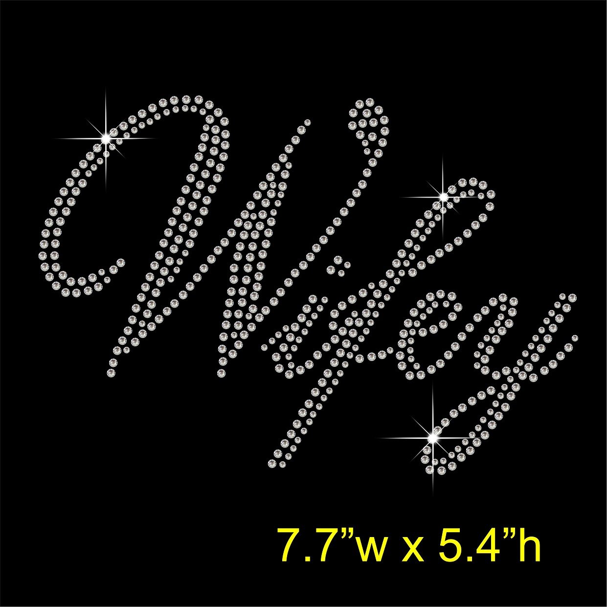 TShirt Showroom Wifey - Hen Stag Party Hotfix Rhinestone Diamante Iron on Transfer Motif Applique