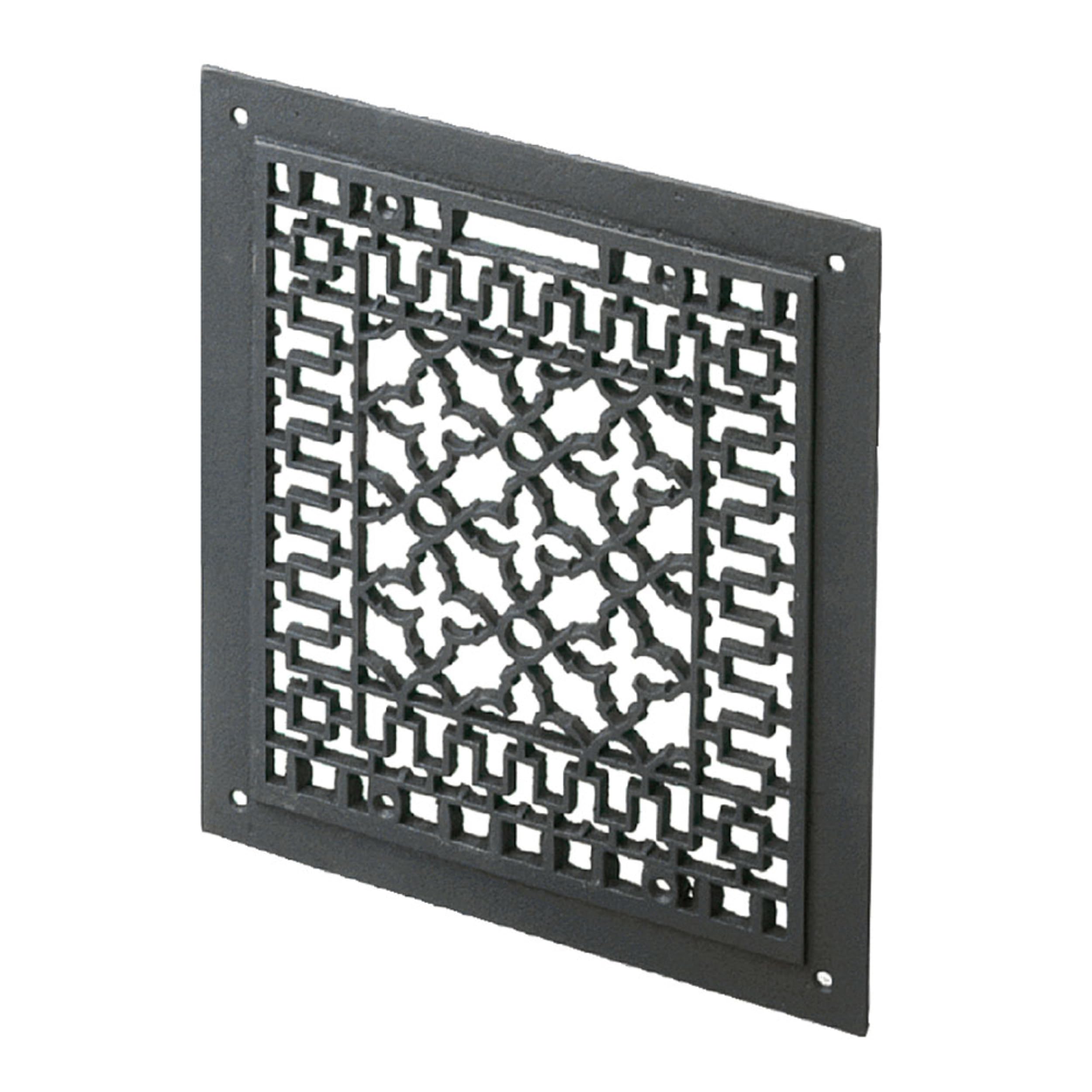 Minuteman International 625-1001 Cast Iron 12x14-in Grille, Black