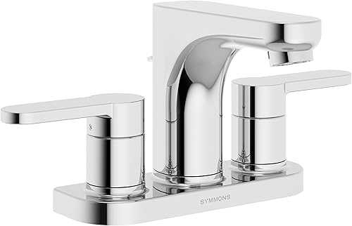 Miniatura 1 de Symmons SLC-6712-STN-1.0 Identity Grifo de baño con 2 manijas con conjunto de drenaje en níquel satinado (1.0 GPM)