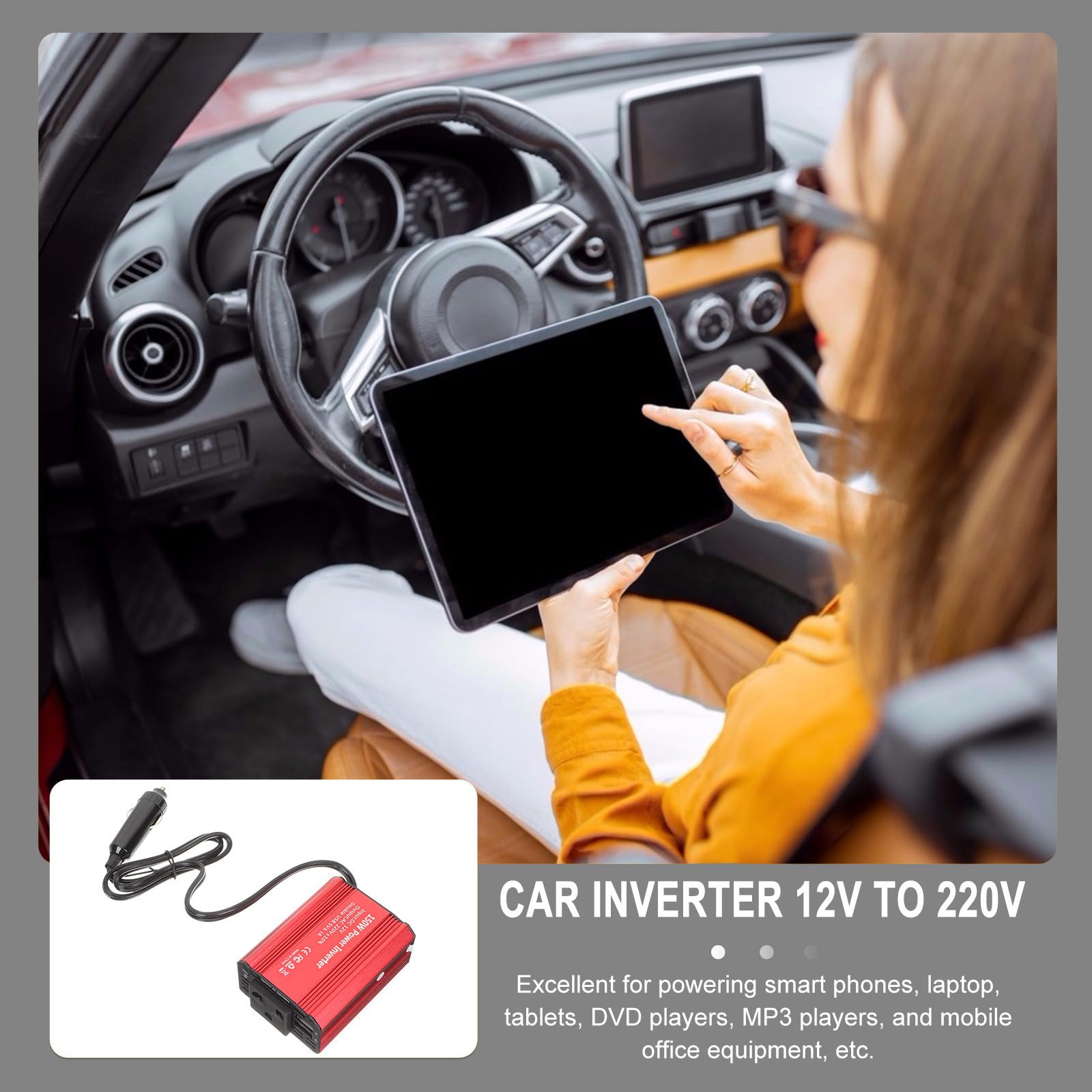 Inversor de Potencia 12v a 220v 150w para Vehículo Modificado