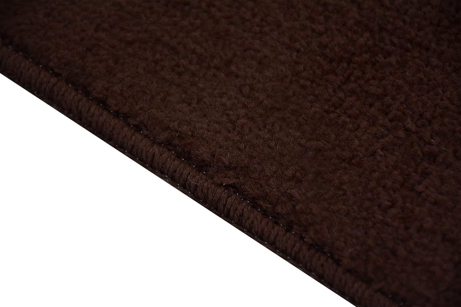 RugStylesOnline Comfy Solid Color Runner Area Rug 26 Inch Wide x Your Choice Length in 3 Color Options Slip Skid Resistant Rubber Back (Brown, 2'2"x8')