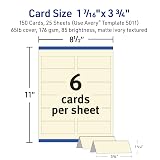 Avery Place Cards, 1-7/16" x 3-3/4", Matte Ivory, 150 Cards – view 5