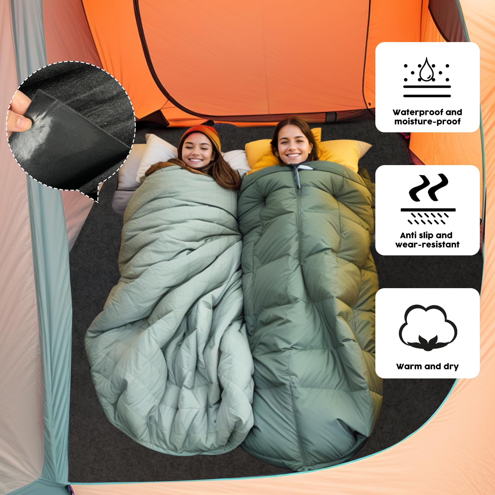 【色:320Tent-Waterproof-Carpet】Longeek キャン 色:320Tent-Waterproof-Carpet】Longeek キャン