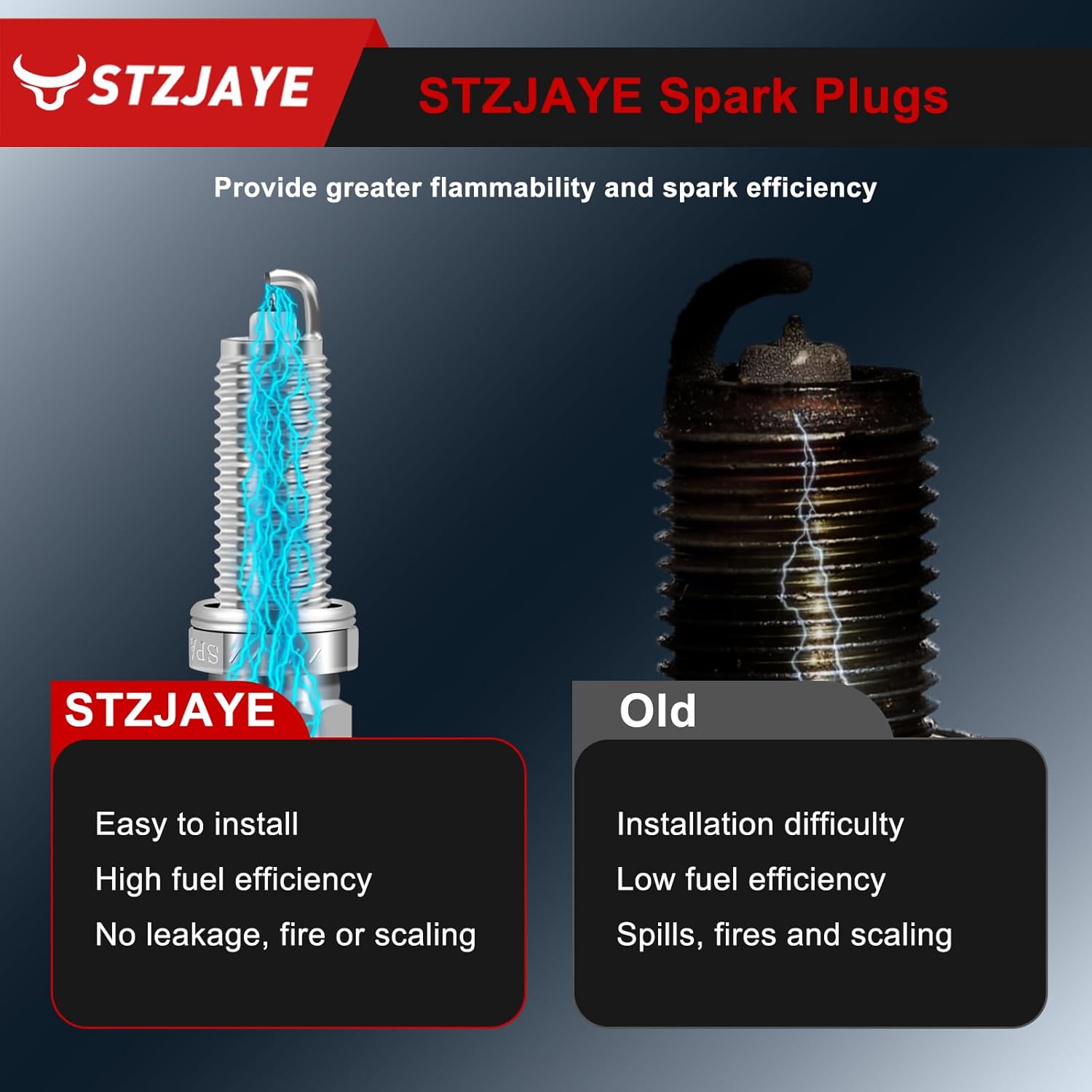 Set of 4 UF659 Ignition Coil Packs and 91215 Iridium Spark Plugs Kit Compatible with Nissan for Juke 1.6L 2011 2012 2013 2014 2015 2016 2017 C1807