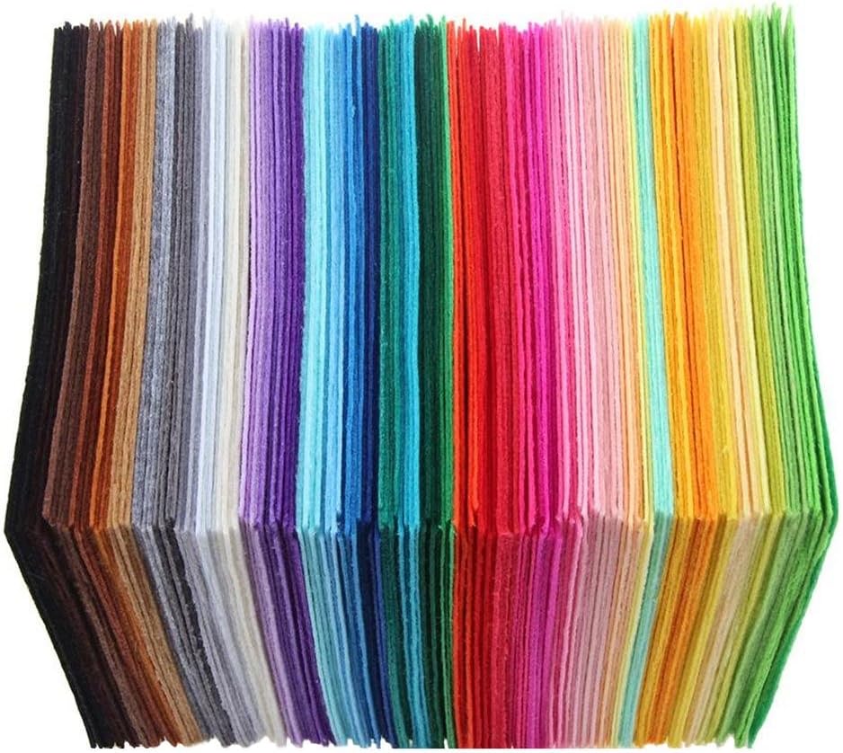 40Pcs Multi-Color Handmade Non-Woven Fabric Felt Polyester Cloth Diy Sewing