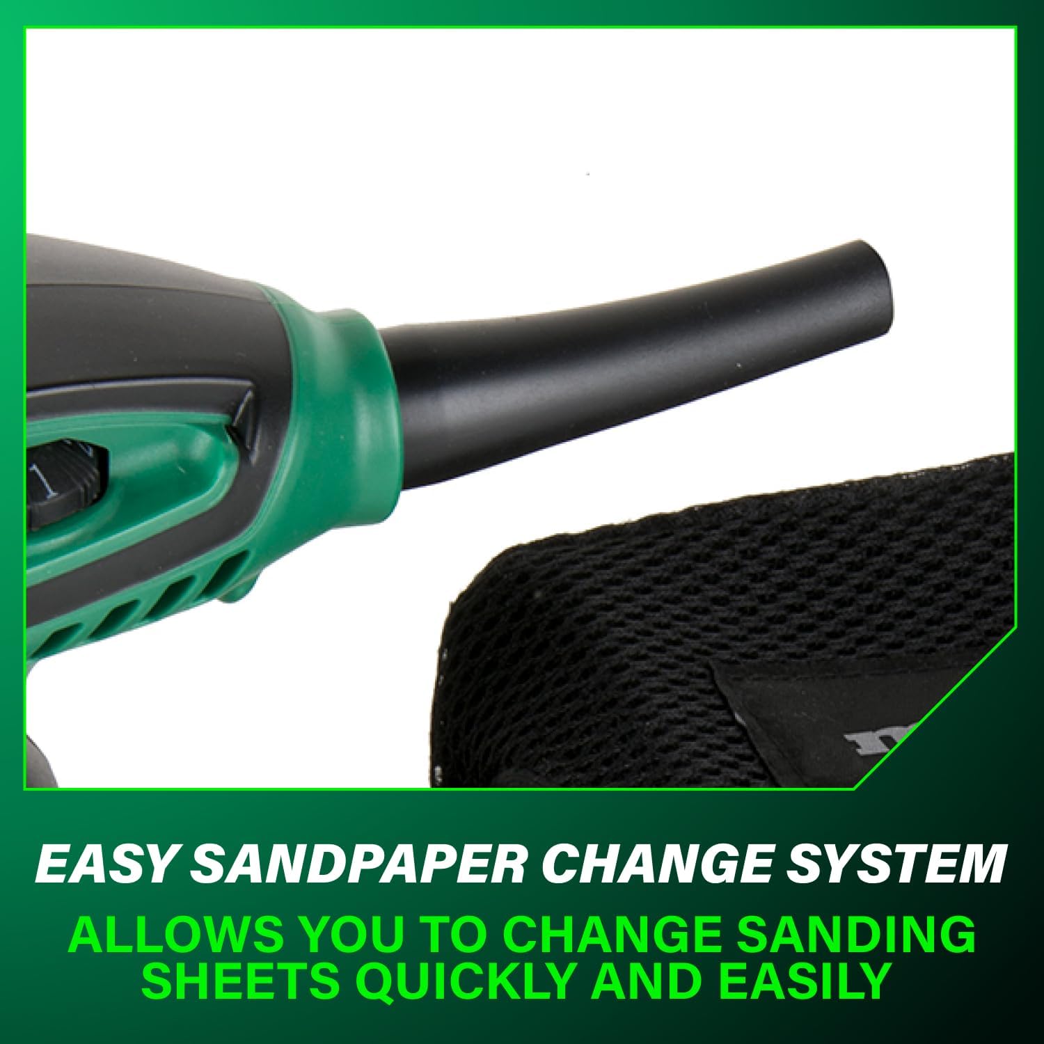 Metabo HPT 5-Inch Random Orbit Finishing Sander, Variable Speed, Palm-Style Comfort Grip, 230W 2.8 Amp Motor, 9,000-13,000 RPM, Dust Collection Hose Connector, Compact and Lightweight Design, SV13YST