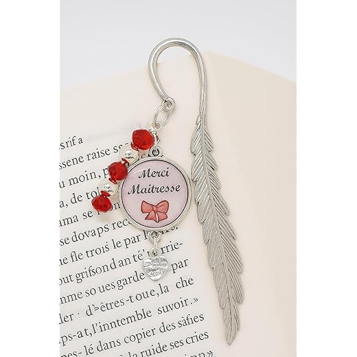 Marque page personnalisable, rose