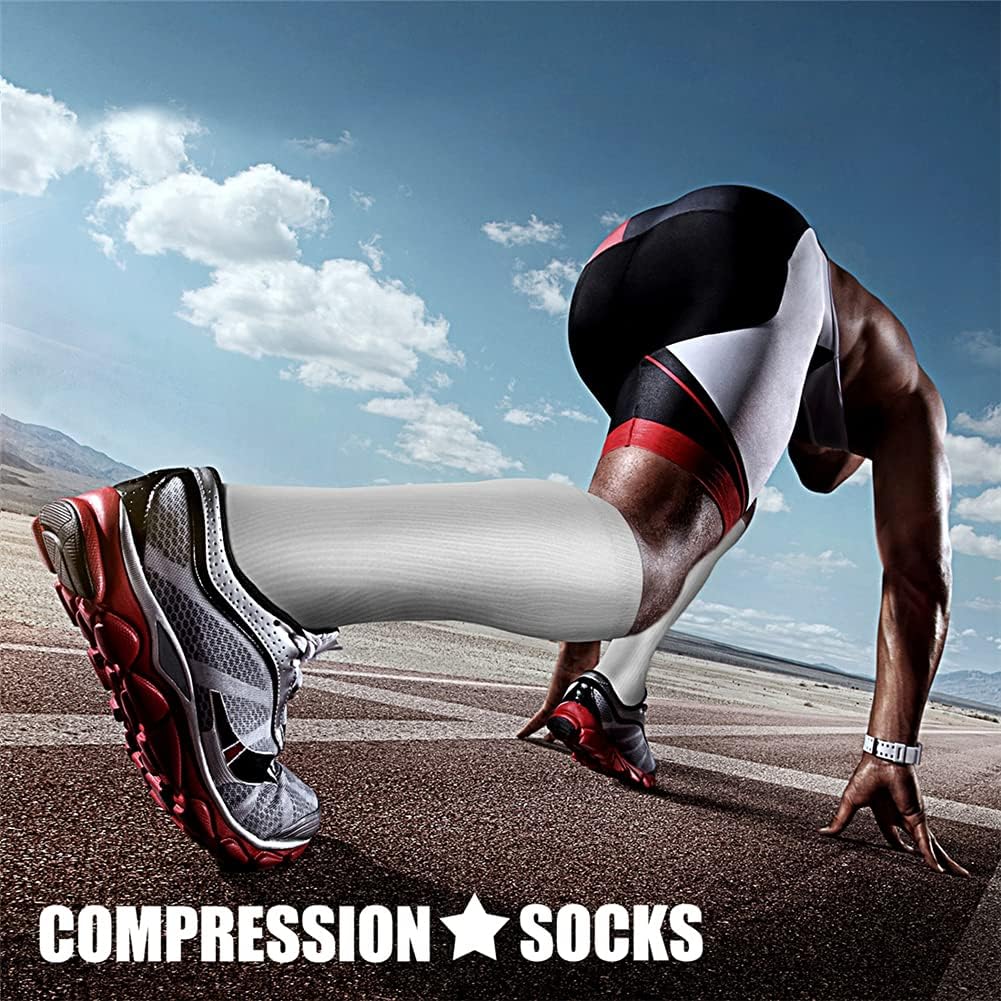 CHARMKING Compression Socks for Women & Men Circulation (3 Pairs)15-20 mmHg is Best Support for Athletic Running Cycling: Clothing