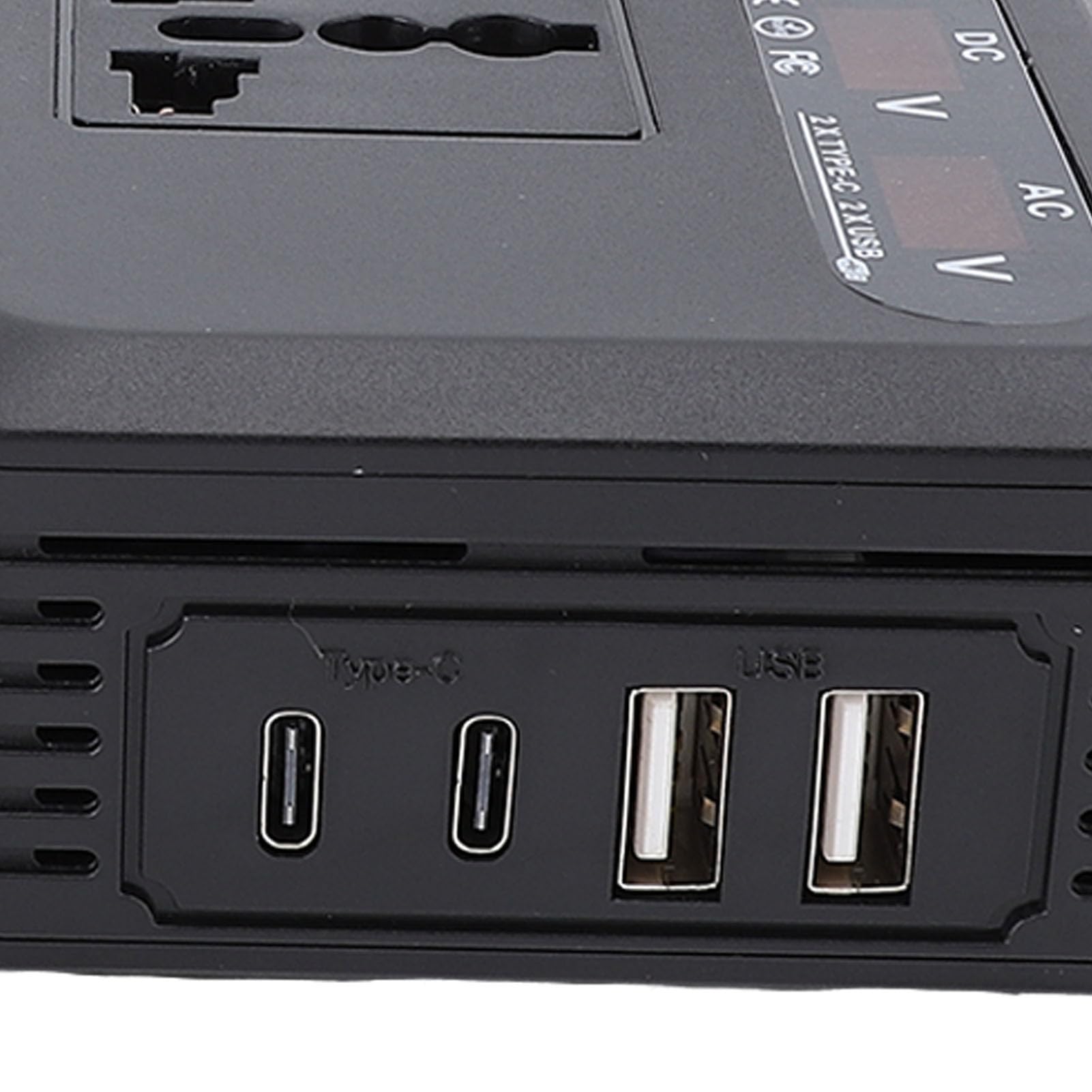 Jiawu Adaptateur de Sortie de Voiture 200W DC vers AC, avec Prises Universelles pour Charger des Appareils dans Les Voitures, Camping-Cars, ABS Durable