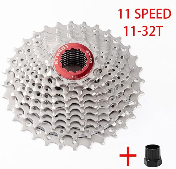 11-Speed Cassette 11-25T/28T/30T/32T/34T/36T/40T/42T/46T/50T/52T Mountain Bike/Road Bike Cassette 11-Speed Bicycle Cassette Sprocket Compatible with Shimano Ultegra XT Sunrace Sram