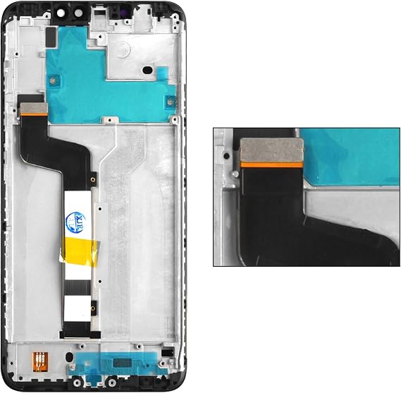 SRJTEK Screen Replacement for Xiaomi Redmi Note 6 Pro/Redmi Note 6pro LCD Display Touch Digitizer Panel with Frame Full Assembly Repair Kits Black