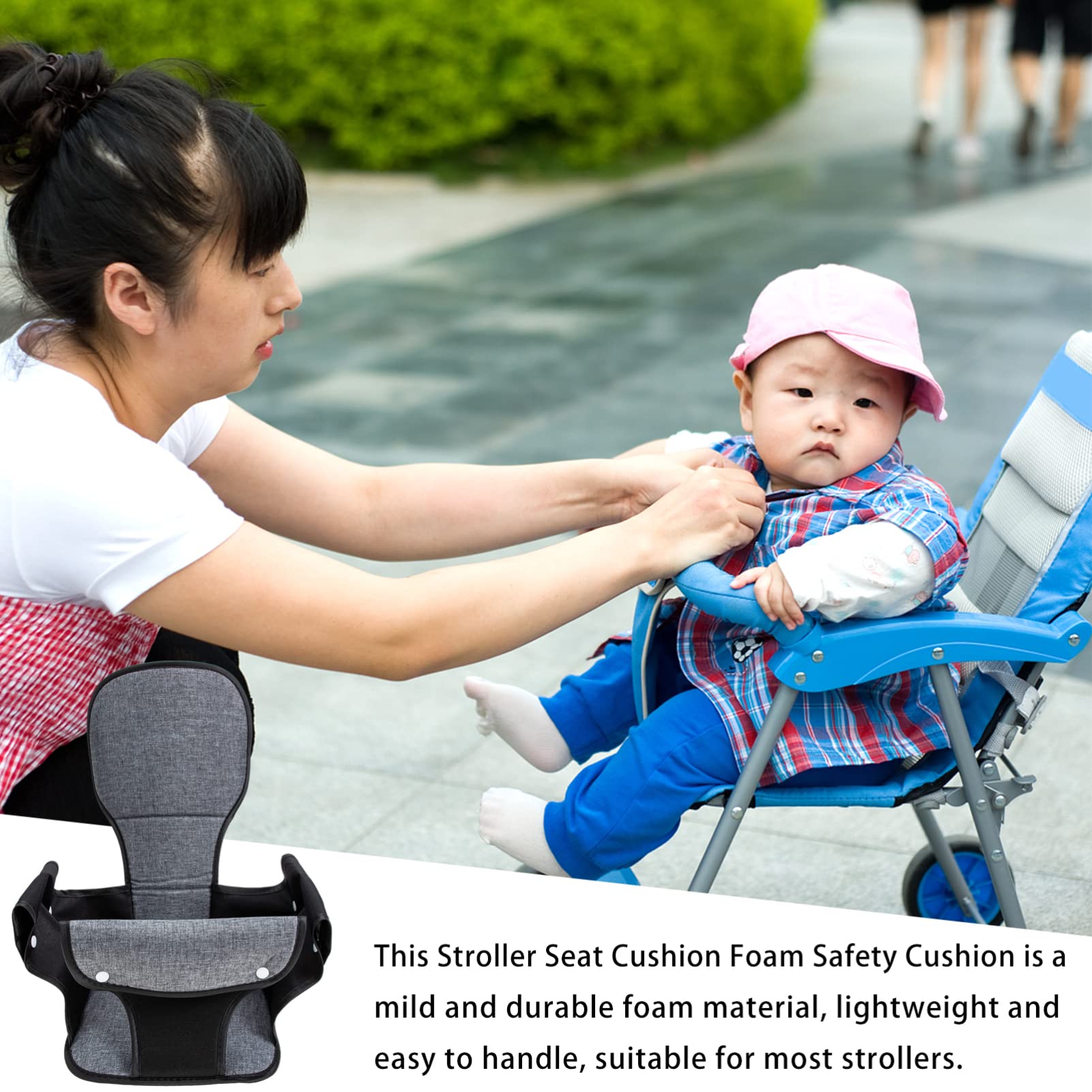 ERINGOGO Stroller Cushion Portable Baby Cushion Easy to Clean Store Soft Sponge Material