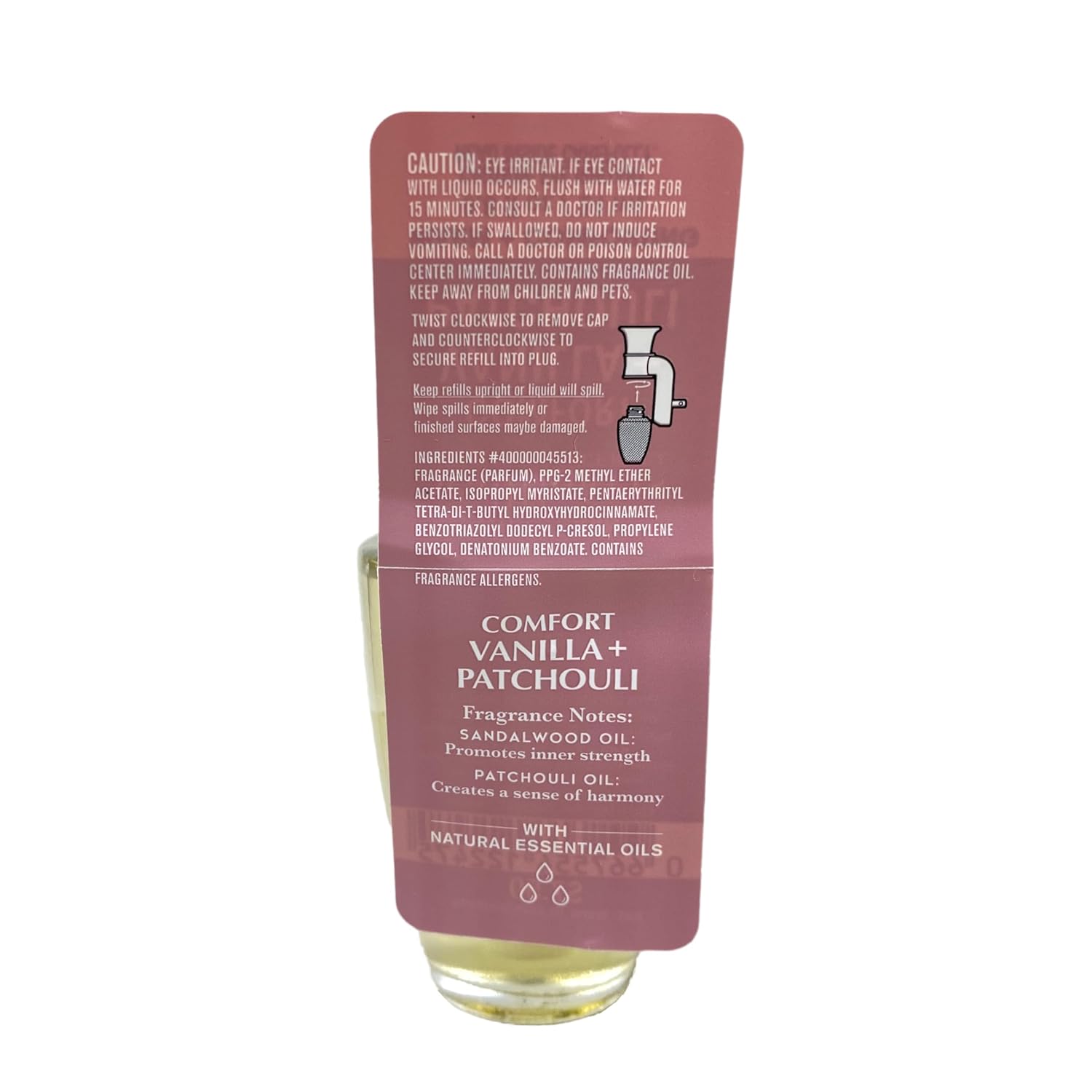 Bath & Body Works Comfort Vanilla Patchouli 8 Pack Wallflowers Fragrance with a Himalayan Salts Springs Sample Soap