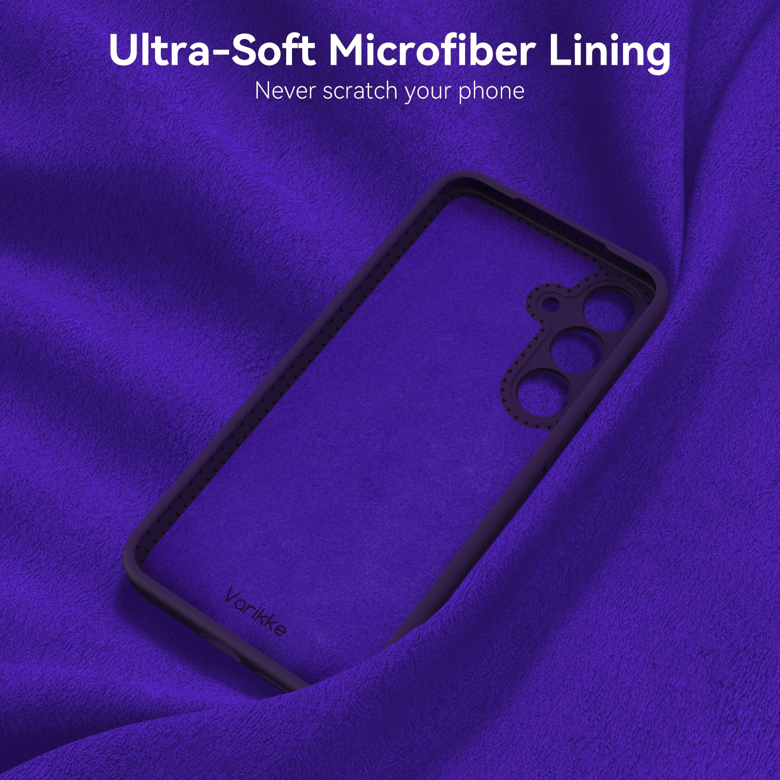 Varikke Funda Compatible con Samsung Galaxy S25, Silicona líquida Mejorada [protección de cámara] [Forro de Microfibra antiarañazos] Funda Protectora de Cuerpo Completo de Goma de Gel Suave al Tacto,