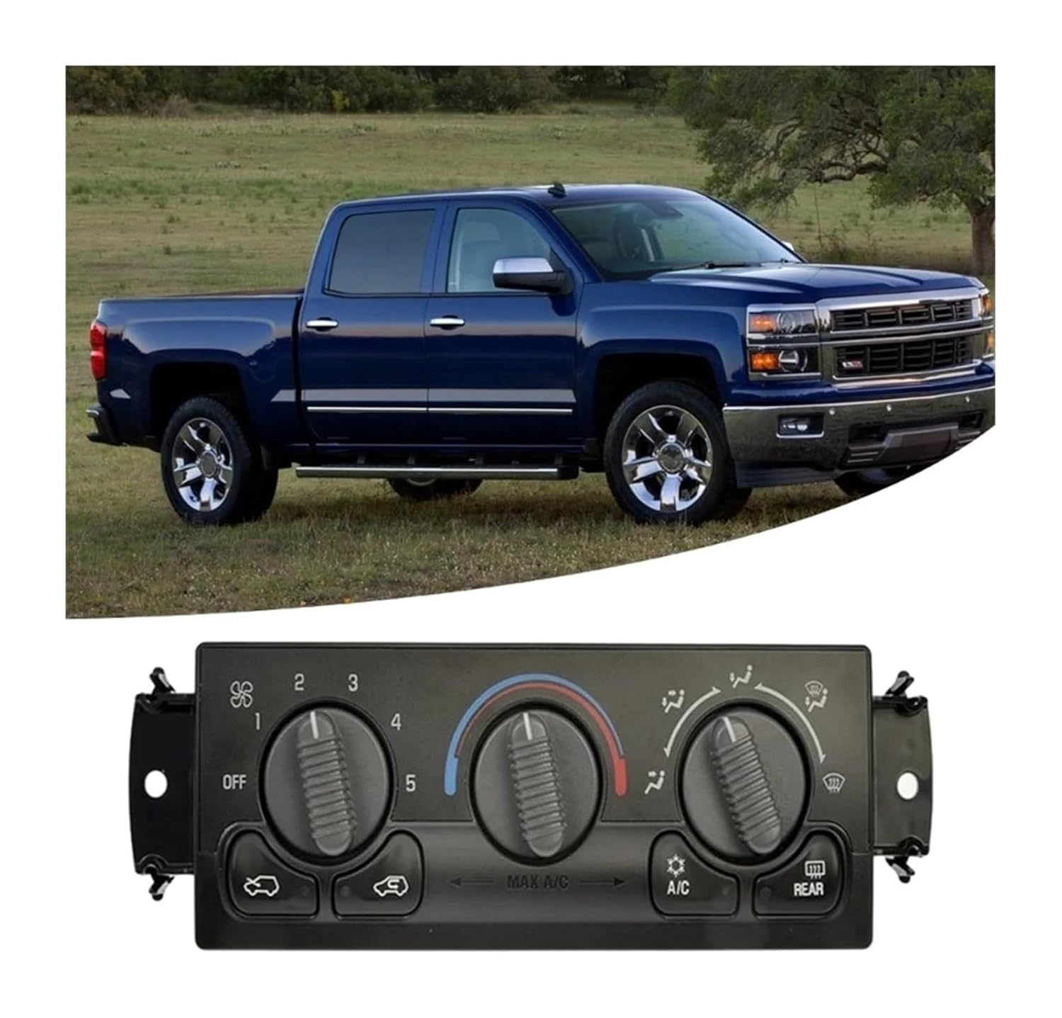 Car Climate Control Ac Panel for Suburban 1500 3500 15054697 15054698 15753263 15753264 16221605 Conditioning Panel Climate Control Unit Module