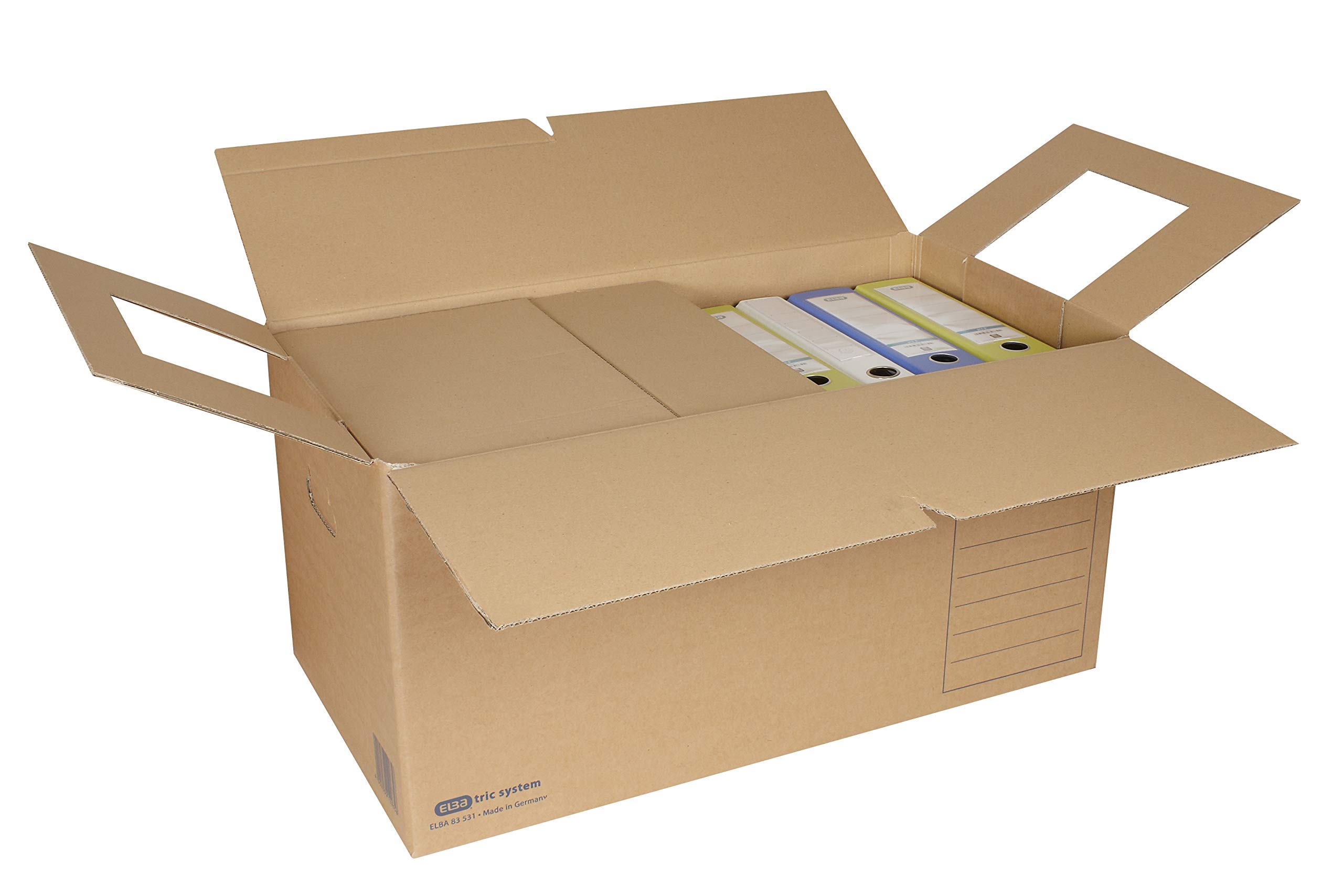 ELBA Umzugskarton tric system, 10er Pack, naturbraun