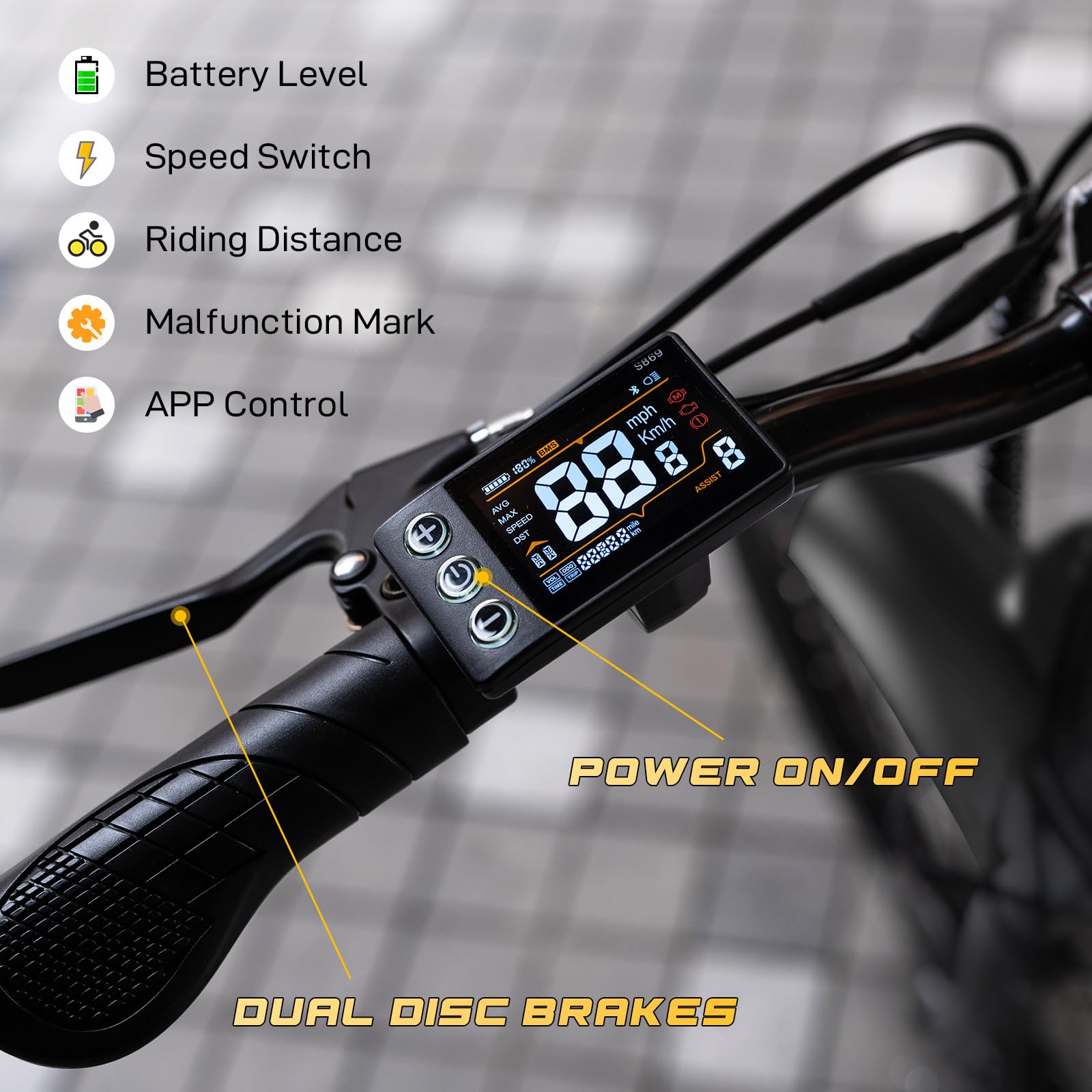 EVERCROSS EK8 Elektrofahrräder Erwachsene, 26 Zoll E-Bike - 250W Motor, 36V 15,6AH Akku, 15/20/25 KM/H, 120KG Max. Belastung, Mountainbike Elektrofahrrad für Frauen Männer