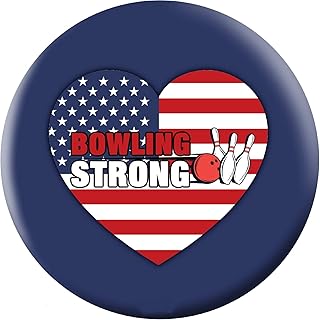 On The Ball Bowling Bowling Strong USA Heart Bowling Ball