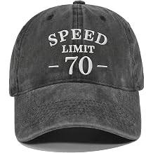 70th Birthday Gifts for Men Women, Adjustable Embroidered Baseball Cap