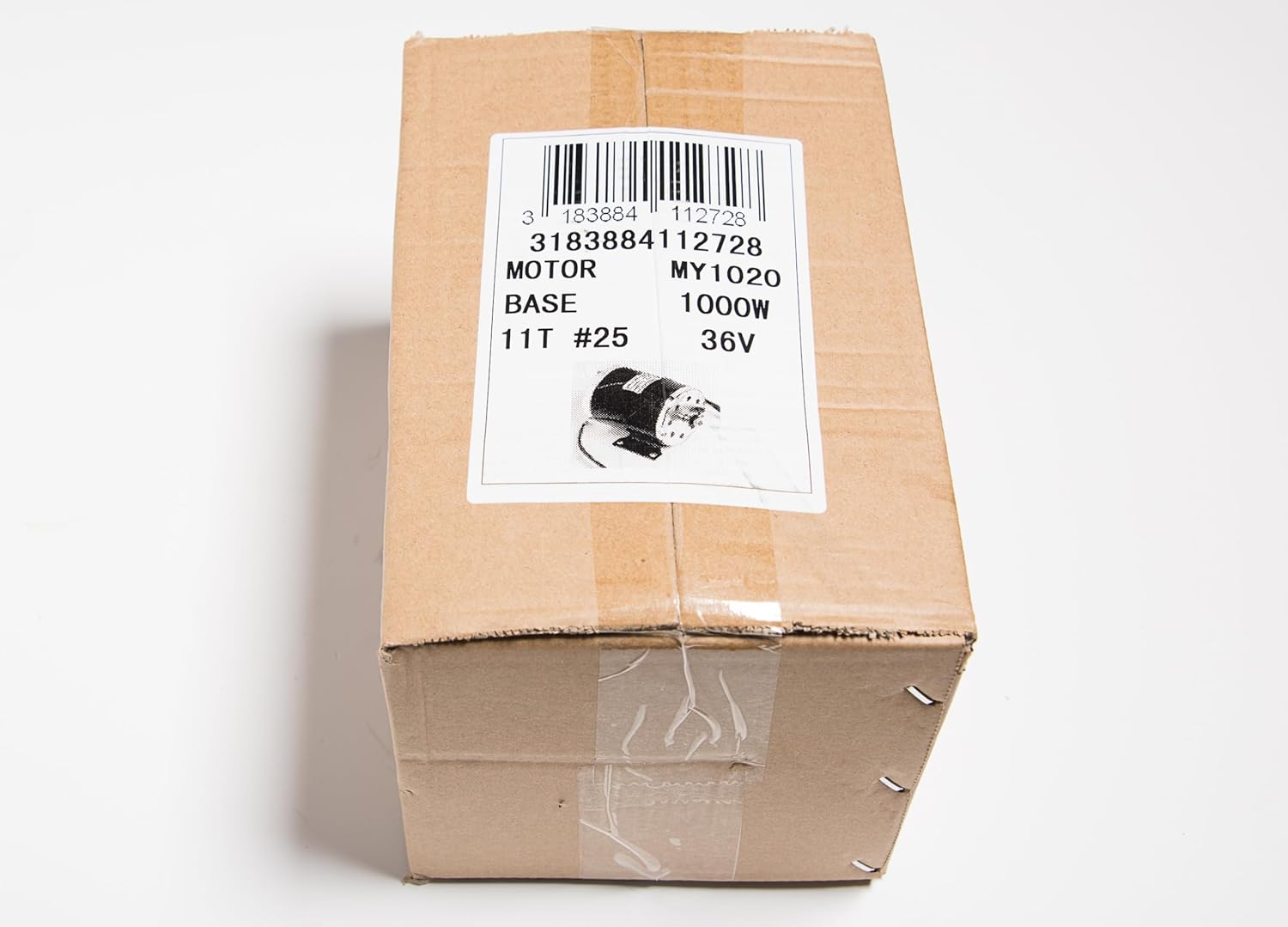 MY1020 1000W 36V with Base Electric Motor Volt DC Watt 35.6 Amp for Scooter Bike Go-Kart Mini Bike Replace ZY1020 Reversible w 11 Teeth Sprocket #25 Chain By Alfa Wheels (1000W 36V, Bottom Base)