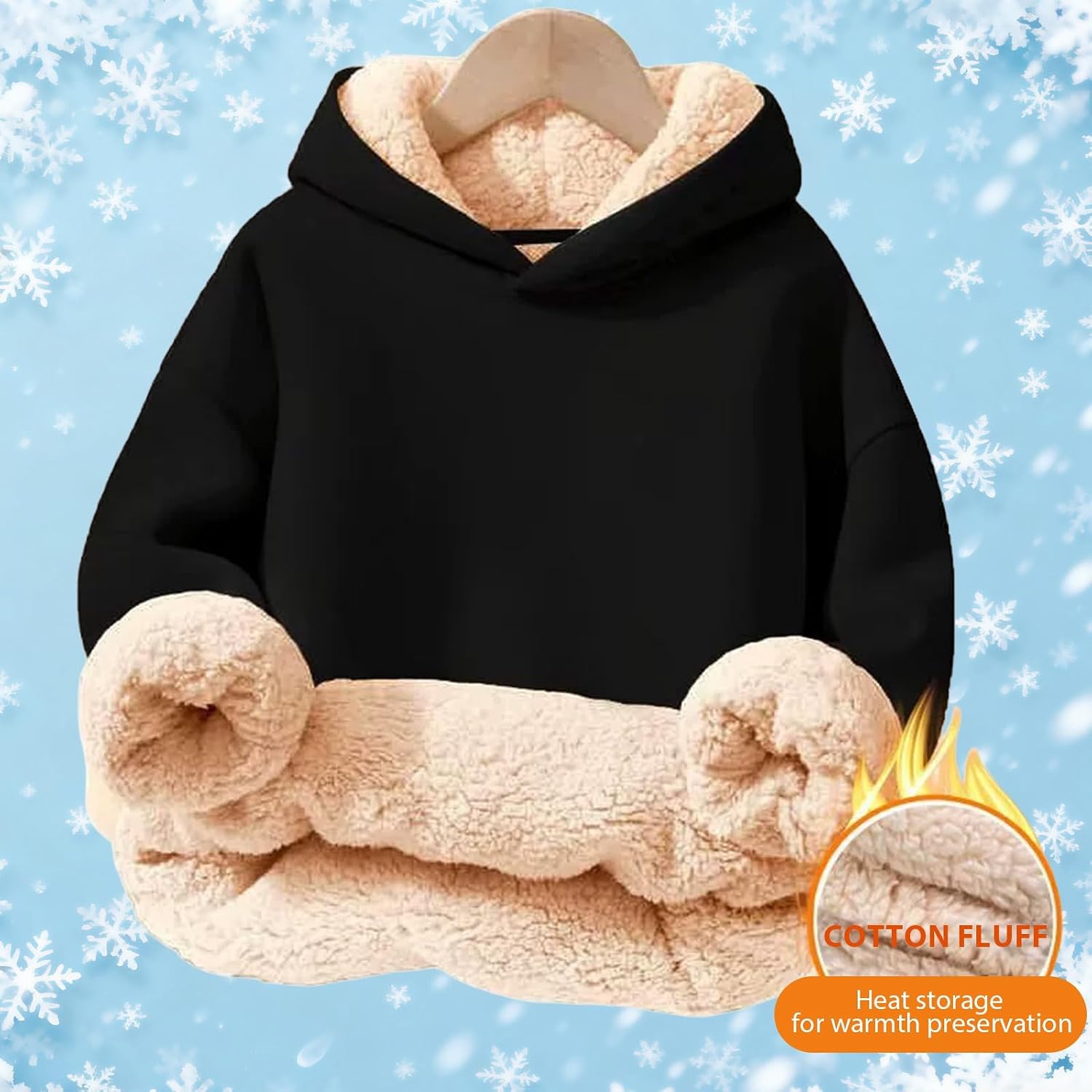 Girls' Fashion Hoodies & Sweatshirts Long Sleeve Solid Hooded Sweatshirts Unisex Kids Cute Trendy Top Casual Wear With Pocket