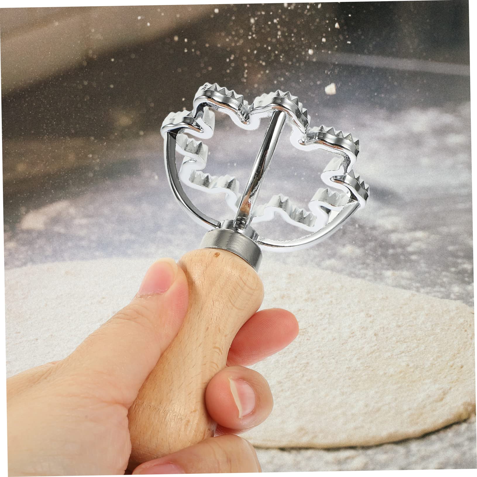 PRETYZOOM 6 Piezas De Molde Para De Piel De Bola De Galletas Cortadores De Bolas De De Nieve Galletas Ravioles De Pasta Temática Navideña Suministro De Bolas