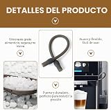 Milk Hose Replacement Set for Coffee Machines, Compatible with Siemens EQ6 and Bosch VeroAroma, Stainless Steel Milk Tube & Cleaning Brush for Fully Automatic Coffee Machines - 3