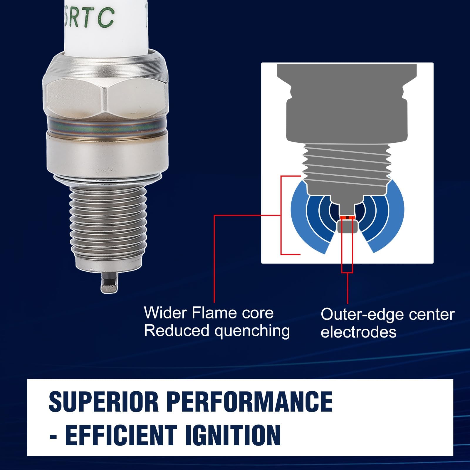 Amazon.com : Wetenex 4 PACK CR5HSB Spark Plug for Torch A5RTC NGK