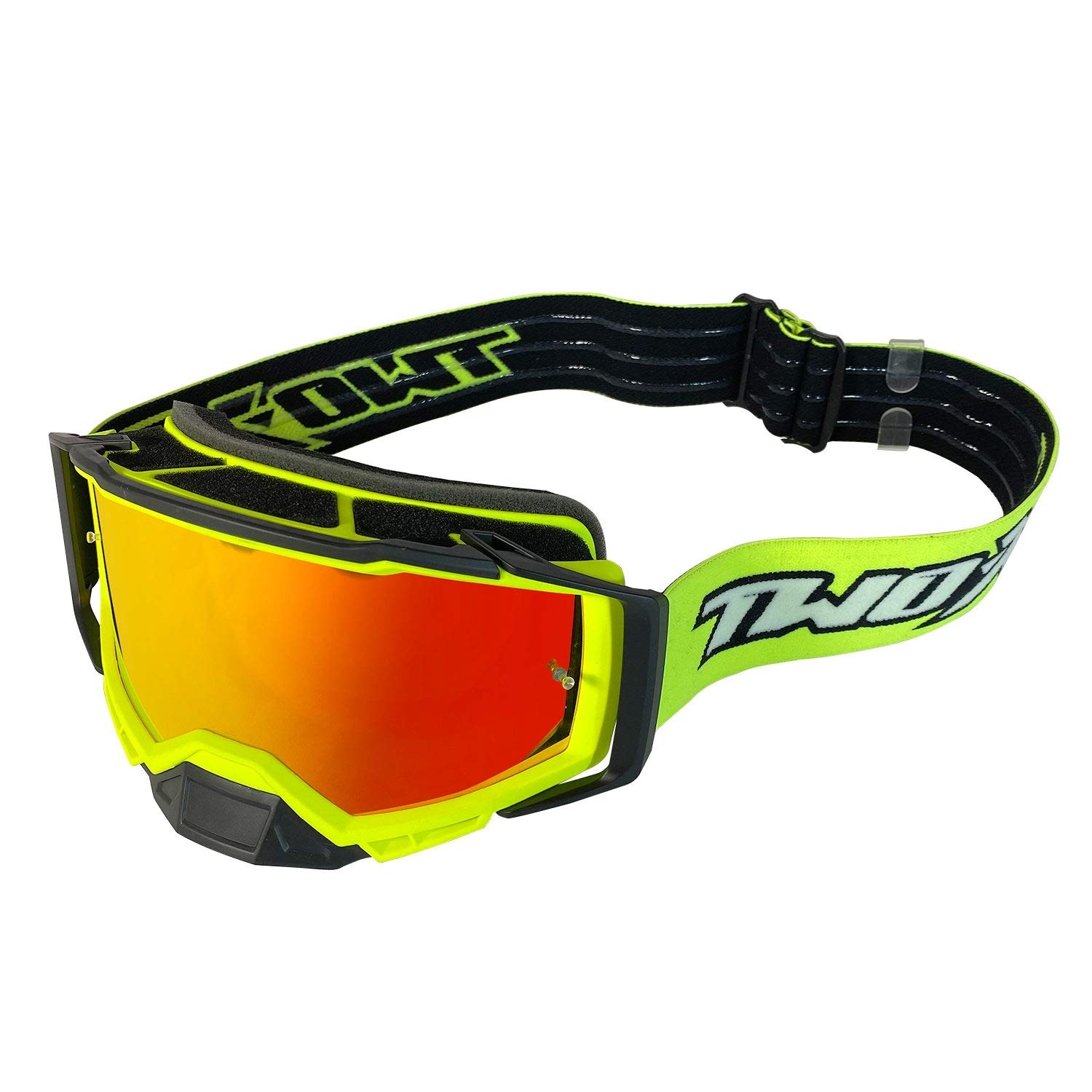 TWO-X Lunettes de motocross - Lunettes de motocross - Lunettes de moto résistantes aux rayures - Enduro & Downhill - Modèle Atom