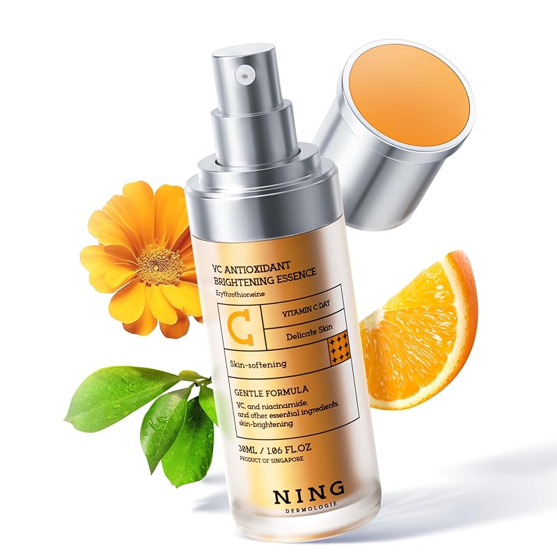 Sérum facial NING DERMOLOGIE com vitamina C, niacinamida e ácido etil ascórbico