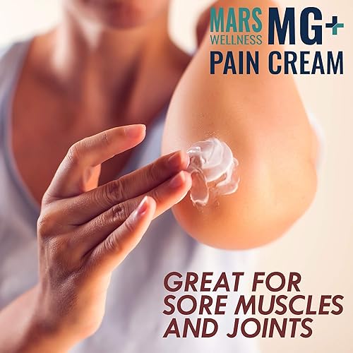 Miniatura 5 de MG+ - Tubo para apretar crema para el dolor, crema extra fuerte de magnesio y árnica, 4 onzas, nuevo tubo para apretar  Dolor de piernas y