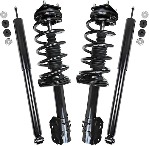Miniatura 130 de Detroit Axle - Amortiguadores para BMW 328i 325i 128i 135i 335i 330i 335d 335is (sin Sport Susp.) 2 puntales delanteros completos con muelle