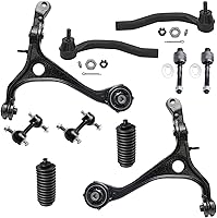 Vista 76 de Detroit Axle - Kit de suspensión delantera RWD de 10 piezas para Chevy GMC Silverado Sierra 1500 1999-2006, 2 brazos de control superior, 2 rótulas